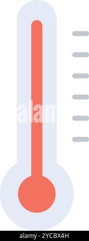 Thermometer icon vector image. Suitable for mobile application web application and print media. Stock Vector