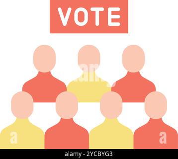 Voters icon vector image. Suitable for mobile application web application and print media. Stock Vector