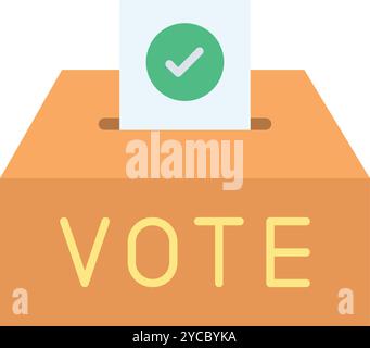 Vote Check icon vector image. Suitable for mobile application web application and print media. Stock Vector