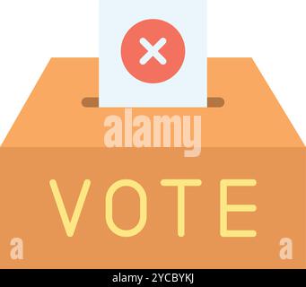 Vote Reject icon vector image. Suitable for mobile application web application and print media. Stock Vector