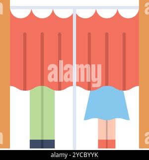 Voting Booth icon vector image. Suitable for mobile application web application and print media. Stock Vector