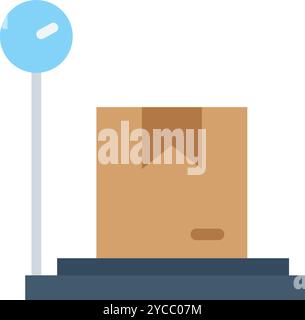 Weight Scale icon vector image. Suitable for mobile application web application and print media. Stock Vector