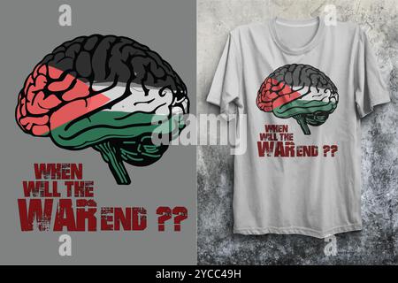 When will the War End?? #freedom of speech Stock Vector