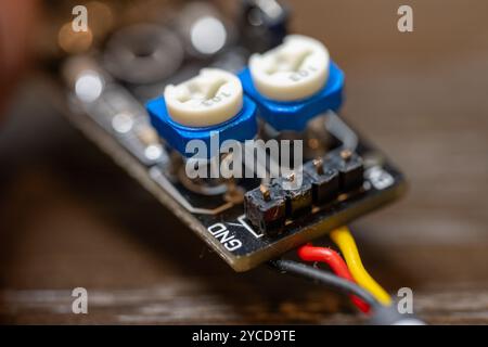 Electrical chips and cords Stock Photo