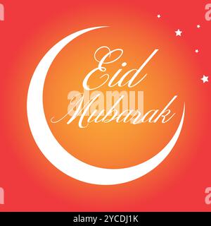 Eid Mubarak greeting Stock Vector
