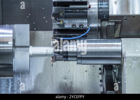 Metalworking CNC milling machine. Stock Photo