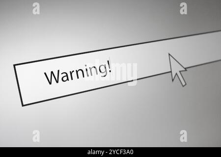 Warning Stock Photo