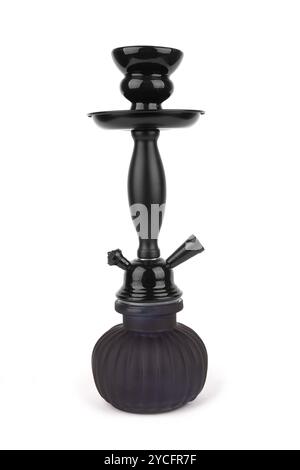 Black hookah isolated on white background Stock Photo