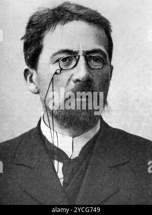 ANTON CHEKHOV (1860-1904) Russian playwright and novelist in 1903 Stock Photo