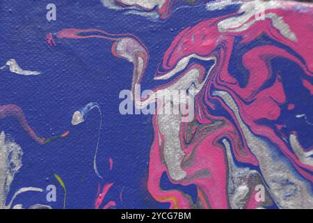 My pouring art works, colorful and so much fun Stock Photo