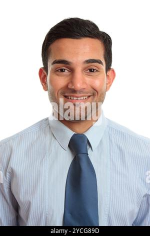 Smiling face of a businessman Stock Photo