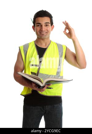 Builder apprentice student Stock Photo