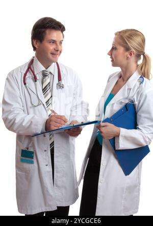 Doctors in discussion Stock Photo