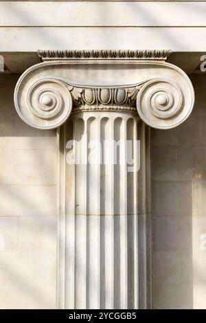 An example of an Ionic capital. Stock Photo