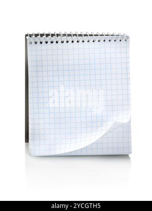 Blank notepad isolated Stock Photo