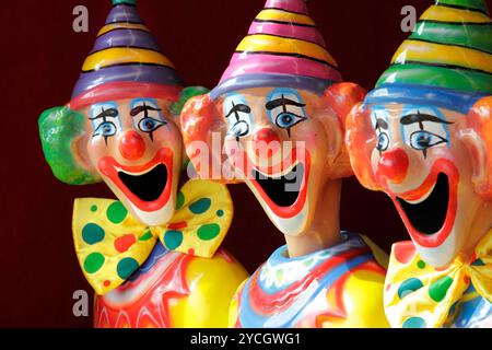 Sideshow Carnival Clowns Stock Photo