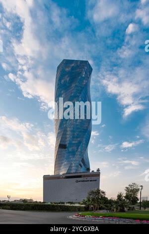 Beautiful view of United building and Wyndham Grand hotel building Manama, Bahrain. Stock Photo