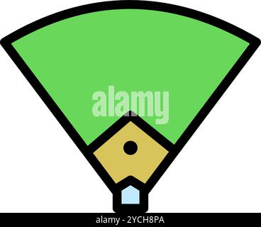 Baseball field illustration Stock Vector Image & Art - Alamy