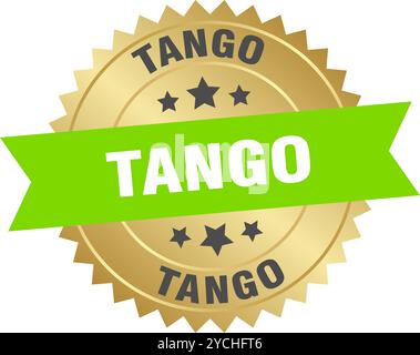 e-lesson round green and gold label isolated on transparent background ...