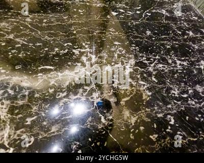Old Roman marble texture background, Italian marble slab, The texture of limestone or Closeup surface grunge stone texture Stock Photo