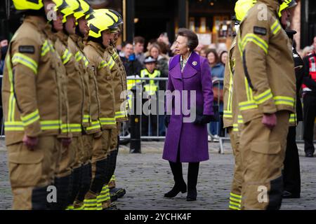 The Princess Royal attends a commemorative service to mark 200 years of Scottish fire and rescue services at St Giles' Cathedral in Edinburgh. Picture date: Wednesday October 23, 2024. Stock Photo