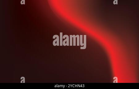 A captivating red gradient background with a dynamic flowing shape Stock Vector