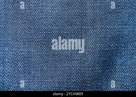 High resolution scan of light blue denim fabric. Stock Photo