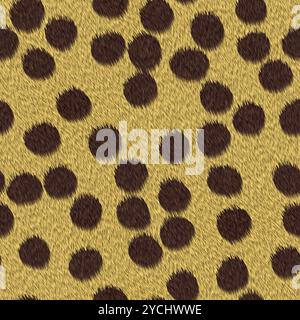 cheetah fur repeating pattern tile Stock Photo
