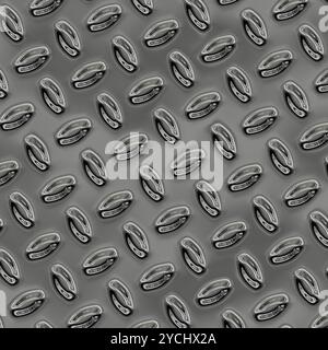 A large sheet of nice shiny chrome tread plate Stock Photo