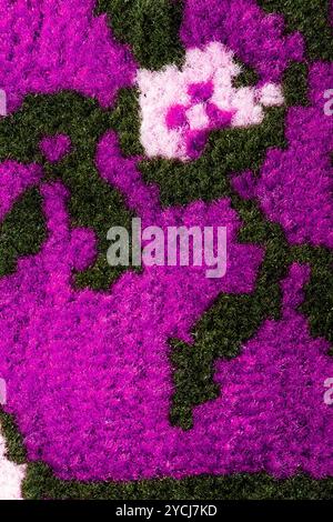 Hand woven carpet pattern, close up view Stock Photo