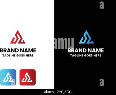 A Letter  Creative Logo Stock Vector