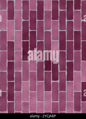 Purple brick wall Stock Photo