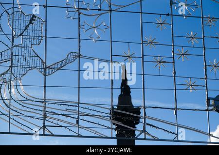 Strand, London, UK. 23rd Oct 2024. Christmas decorations installed in London.  Credit: Matthew Chattle/Alamy Live News Stock Photo