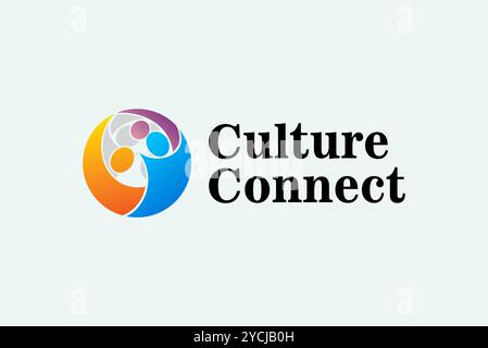 People logo design vector editable Stock Vector