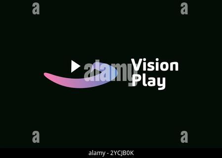 Media logo design vector editable Stock Vector