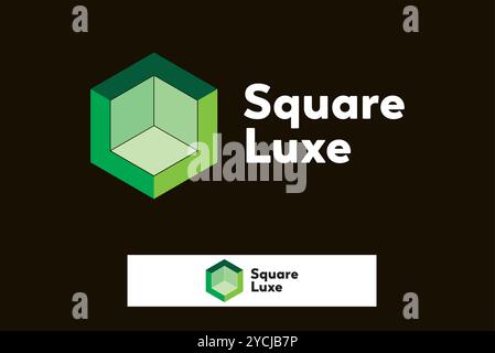 Square logo design vector editable Stock Vector