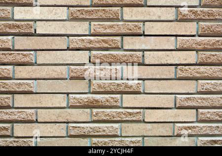 High resolution cream brick wall texture Stock Photo