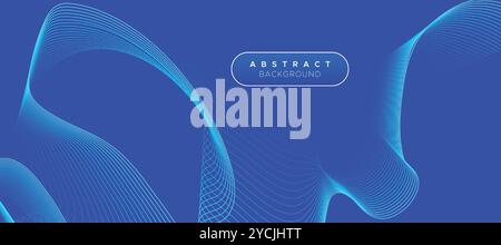 Abstract Stripe Lines Wave Business Background Design. Modern Futuristic Wavy Stock Line Pattern Background. Technology Geometry Streaming Backdrop Stock Vector