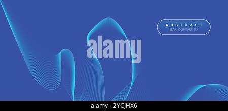Abstract Stripe Lines Wave Business Background Design. Modern Futuristic Wavy Stock Line Pattern Background. Technology Geometry Streaming Backdrop Stock Vector