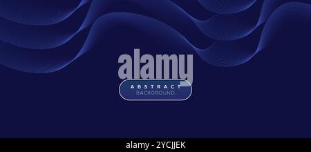 Abstract Stripe Lines Wave Business Background Design. Modern Futuristic Wavy Stock Line Pattern Background. Technology Geometry Streaming Backdrop Stock Vector