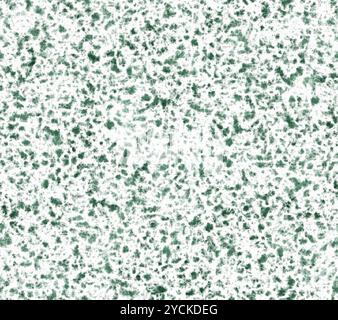 Grunge green ink blots on white background Stock Photo