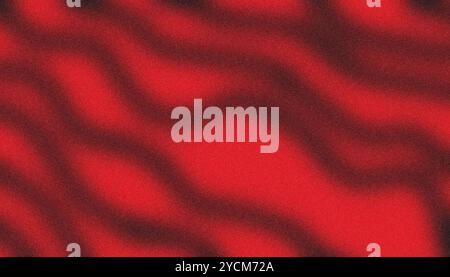 Red black blurred waves with noise Stock Photo