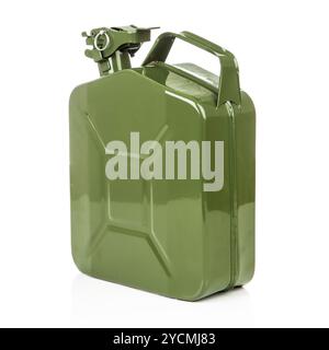 Green jerrycan Stock Photo