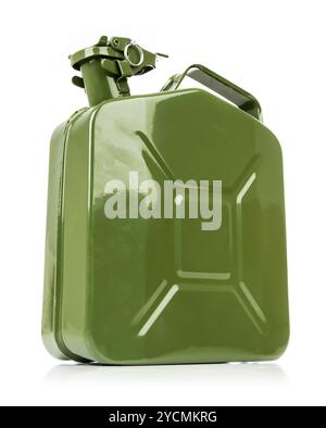 Green jerrycan Stock Photo