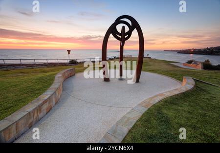 Bali Memorial  Coogee Beach Australia  at sunrise Stock Photo