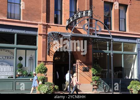 The luxury Oxford Hotel built in 1891, an iconic landmark with a unique ...
