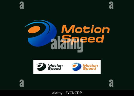 Motion speed letter D auto business logo design for technology band and related company, abstract vector editable Stock Vector