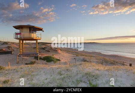 Wanda Lifeguard Tower in summer Stock Photo
