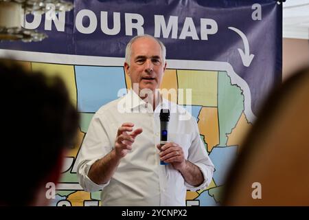 Sen. Bob Casey (D-PA) speaks during a political event hosted by Temple University Democrats on October 23, 2024 in North Philadelphia, PA, USA Credit: OOgImages/Alamy Live News Stock Photo