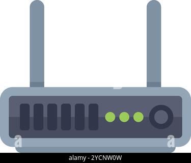 This icon of a wireless router represents a stable internet connection for your digital needs Stock Vector